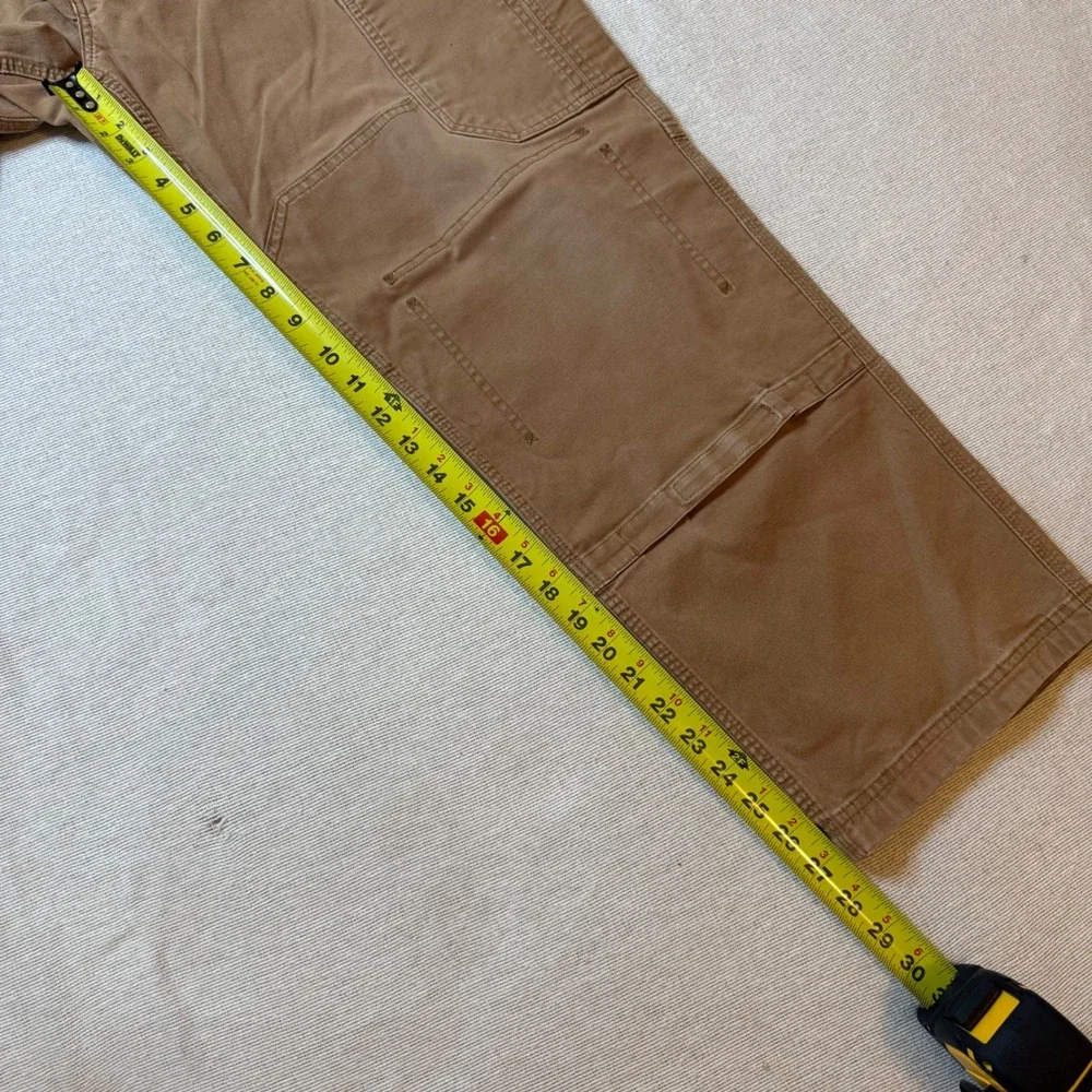 Duluth Trading Co Flex Fire Hose Cargo Pants Mens 40x30 Brown Workwear Utility